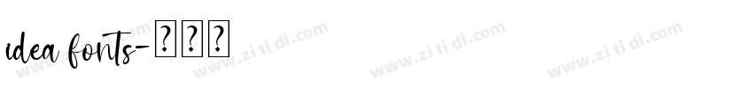 idea fonts字体转换